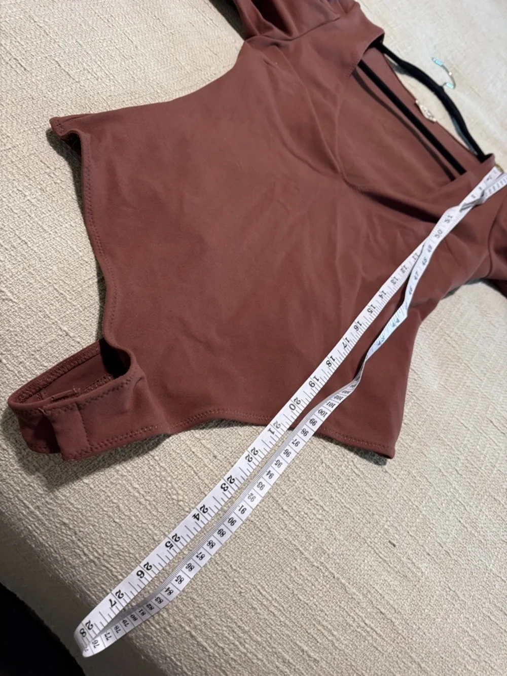 Free People Dusky Mauve Puff-Sleeve V-Neck Bodysuit
